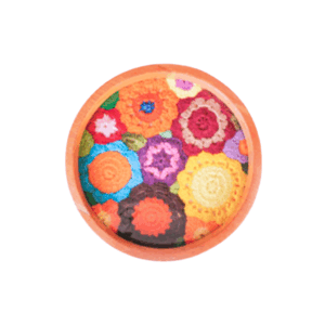 Bandeja – Vidro Floral em Crochê