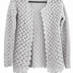 Cardigã "Essence" em Crochê Branco
