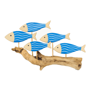 Adorno – Cardume em Madeira