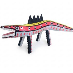 Escultura em madeira - calango