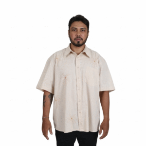 Camisa Masculina Casual Bege – Conforto e Estilo Atemporal