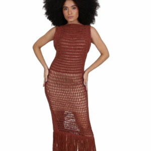 Vestido Longo de Linha